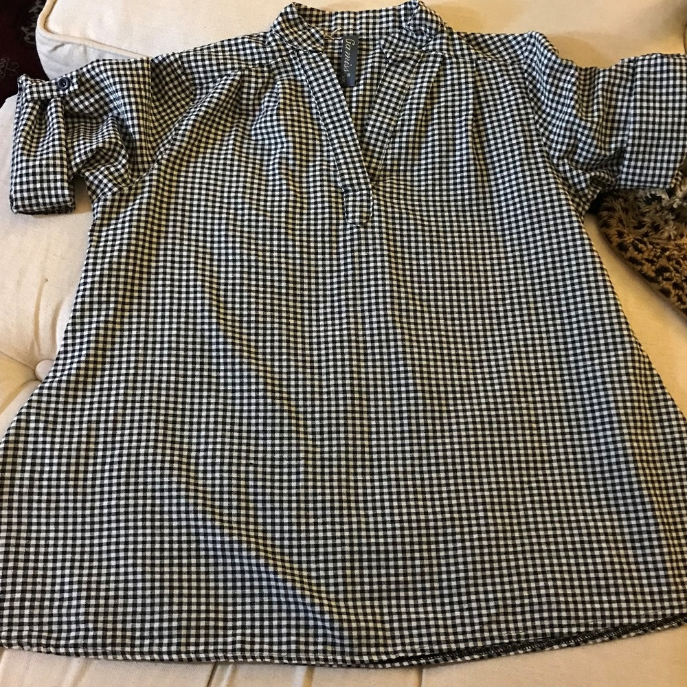 Black & White Check Shirt